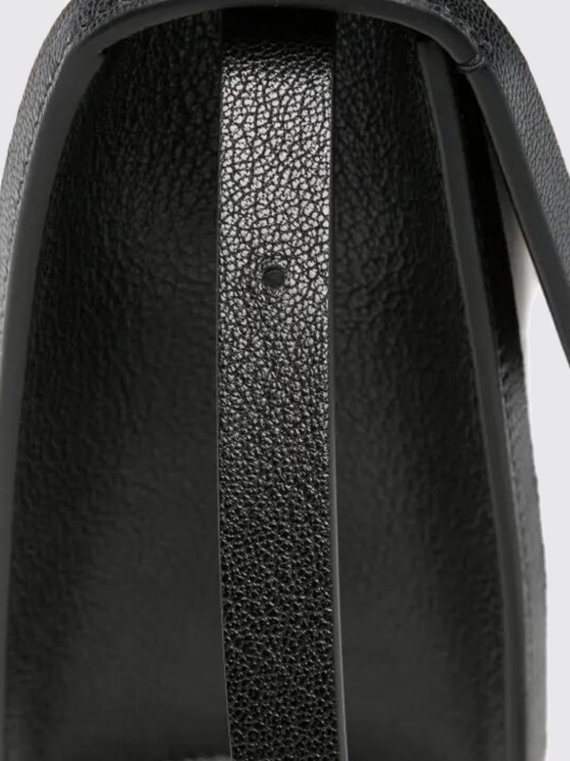 aube bicolor leather and canvas handbag