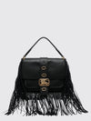 leather rider bag with fringes