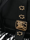 leather rider bag with fringes