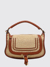crochet raffia and leather marcie bag chloé
