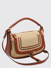 crochet raffia and leather marcie bag chloé