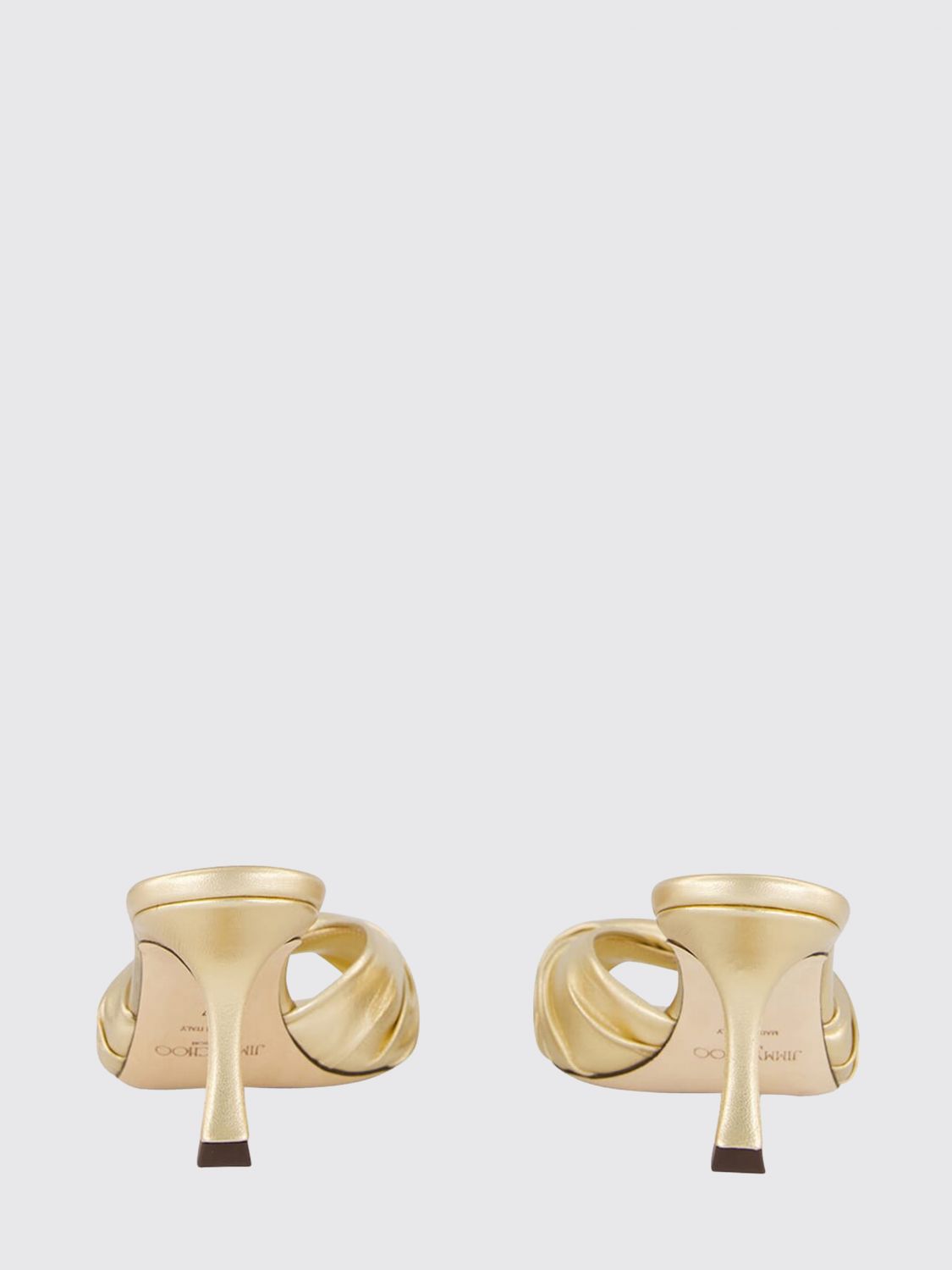 skye laminated nappa mules