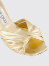 skye laminated nappa mules