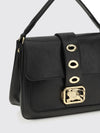 rider lamb leather bag with ekd logo