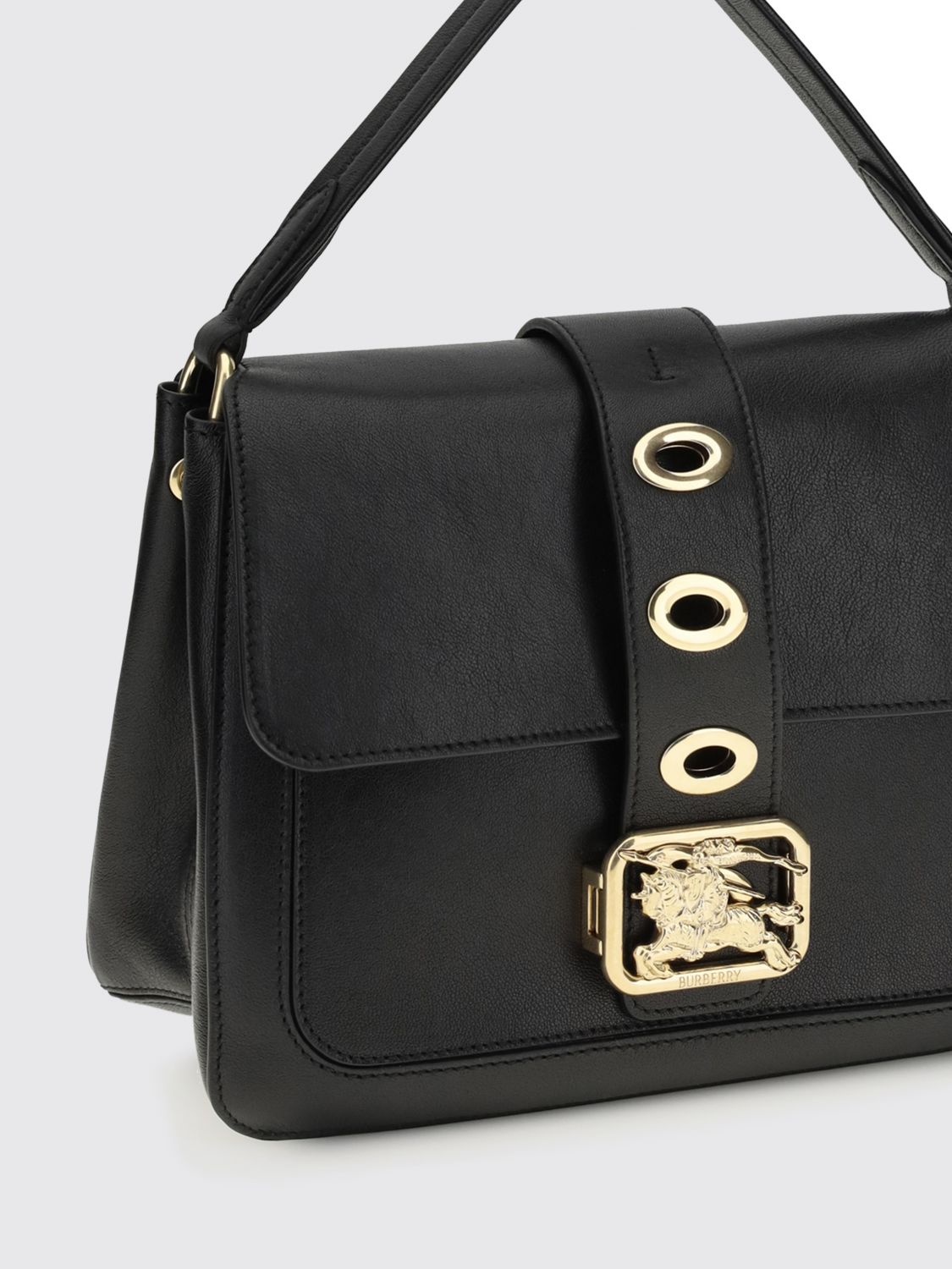 rider lamb leather bag with ekd logo