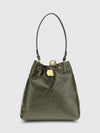 calf leather bucket backpack