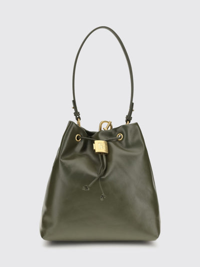 calf leather bucket backpack