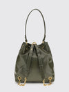 calf leather bucket backpack