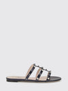 rockstud leather sandals