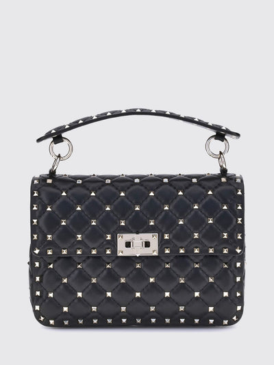 rockstud spike quilted leather bag