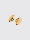 chromed silver prisma earrings