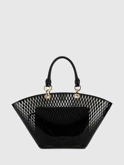 perforated leather bag