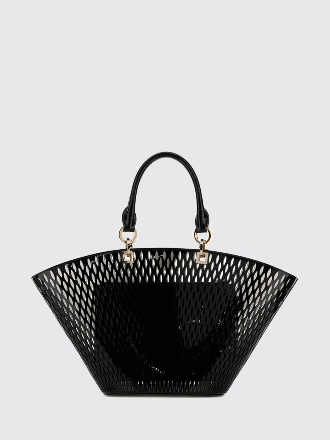 perforated leather bag