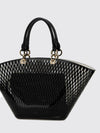 perforated leather bag