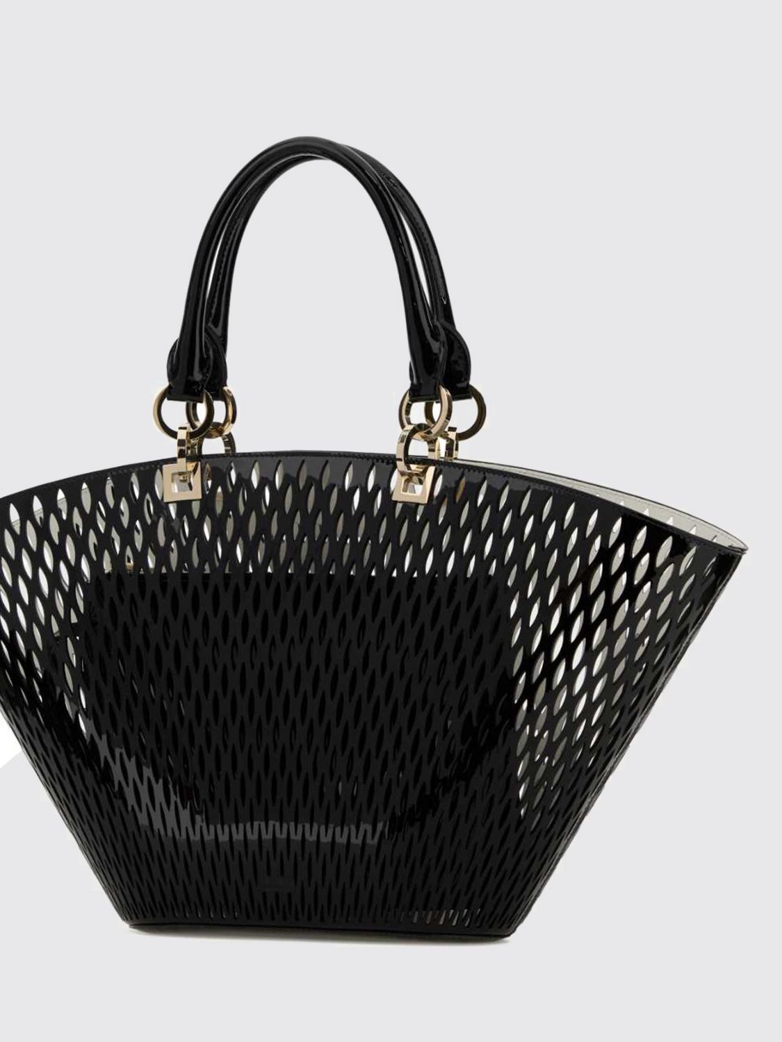 perforated leather bag