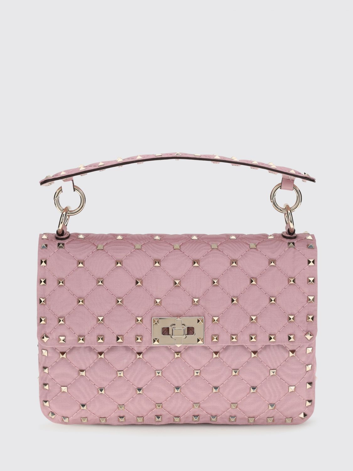 rockstud matelassé nappa leather bag