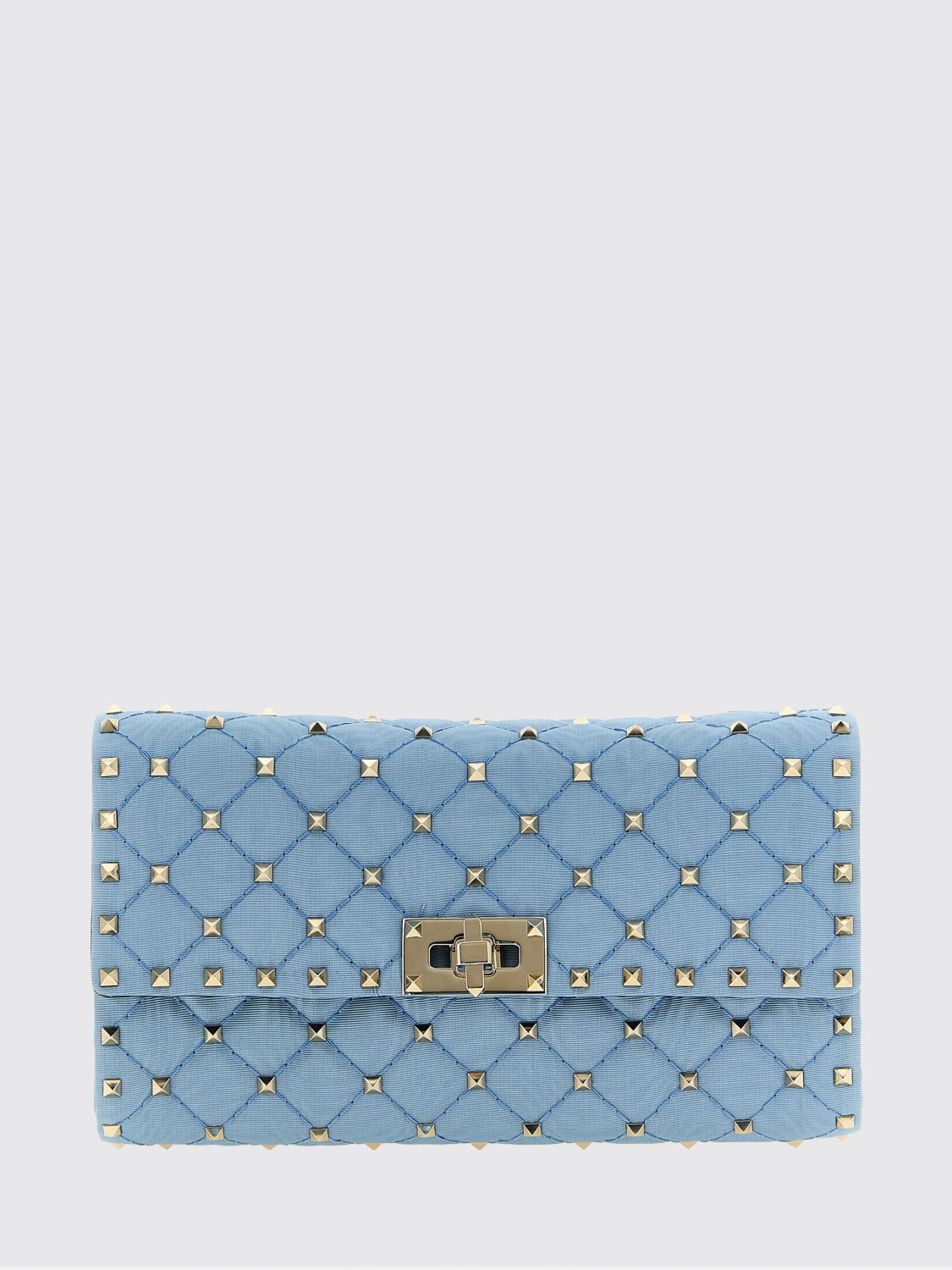rockstud spike matelassé viscose bag