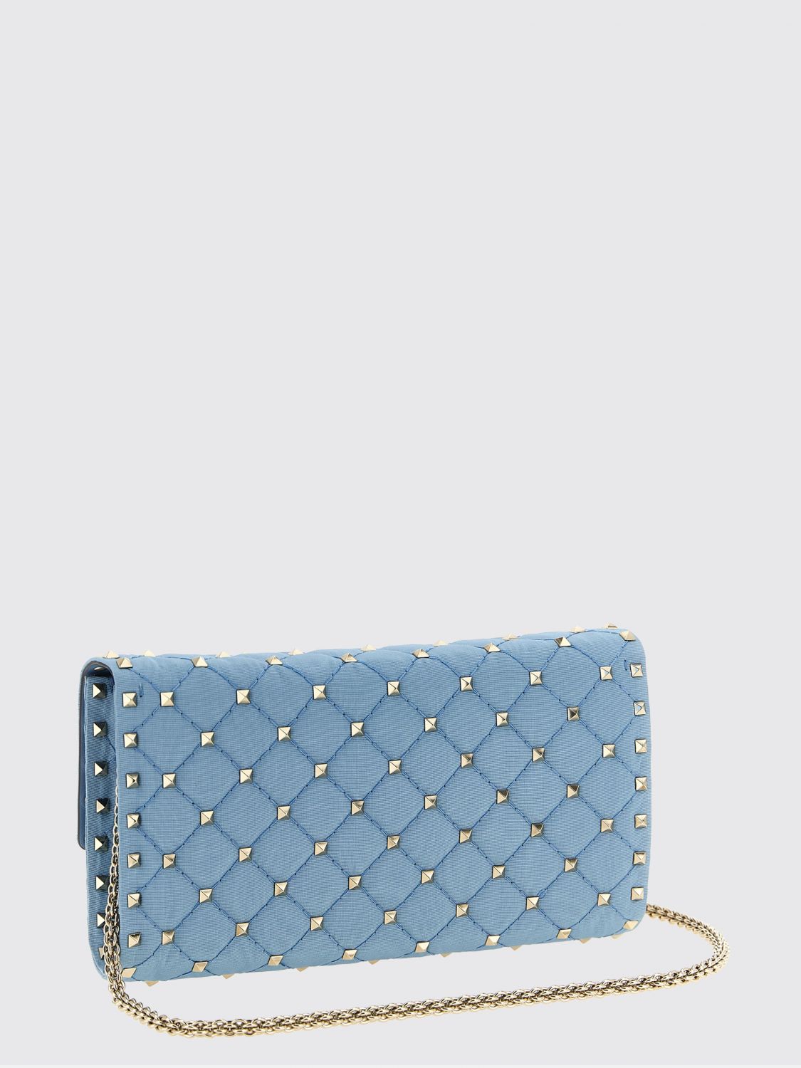 rockstud spike matelassé viscose bag