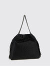 falabella braided faux leather bag with fringes