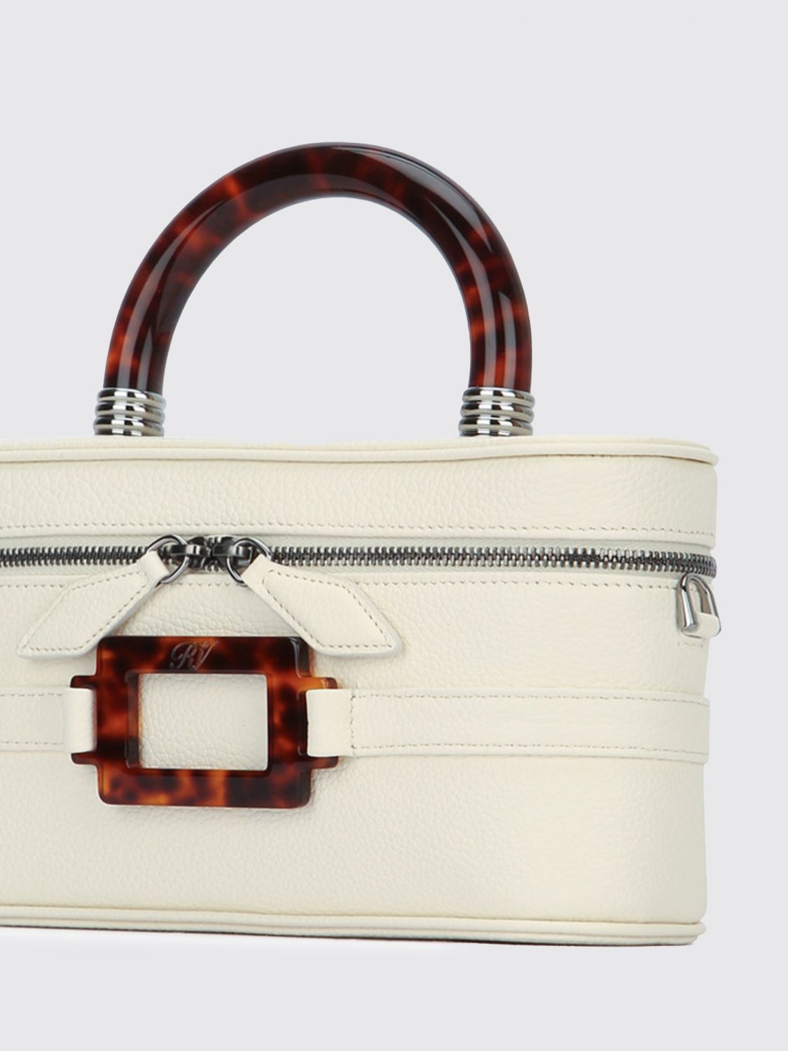vanity belle vivier leather bag