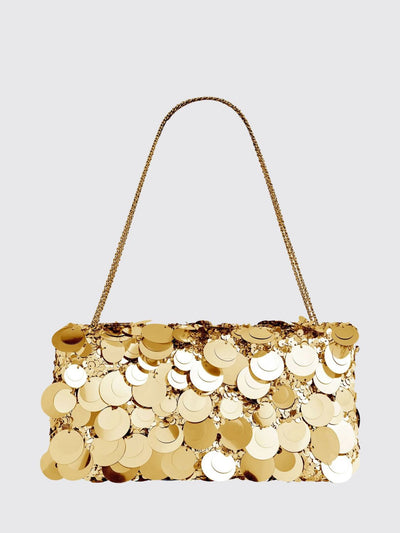 sparkle baguette sequin embroidered fabric bag