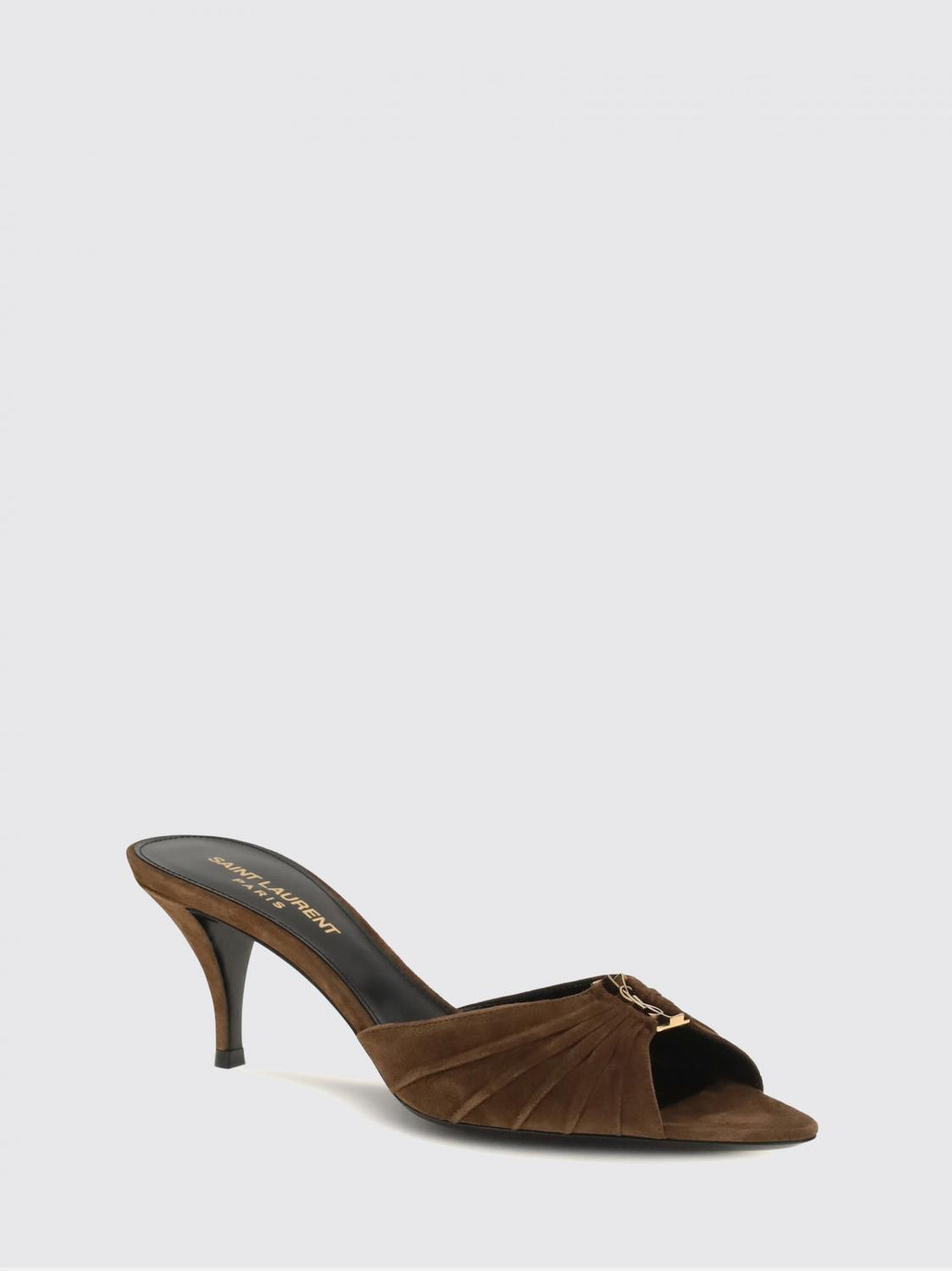 SAINT LAURENT 37 babylone suede mules