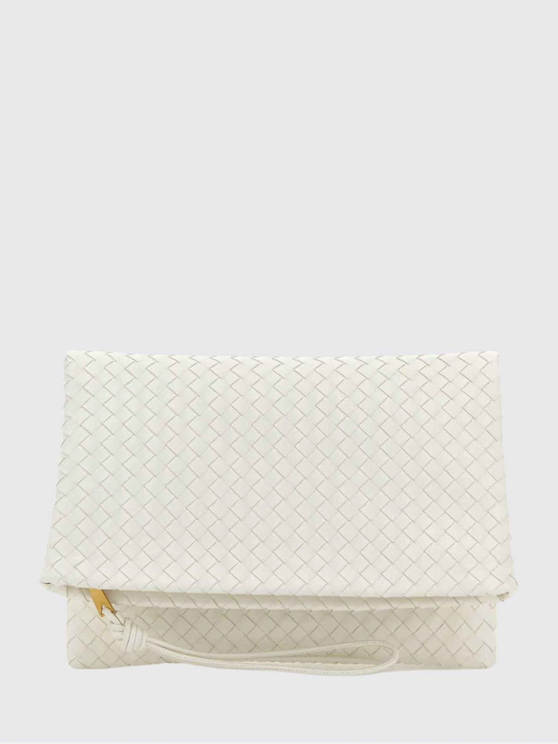 BOTTEGA VENETA OS giornale woven leather clutch