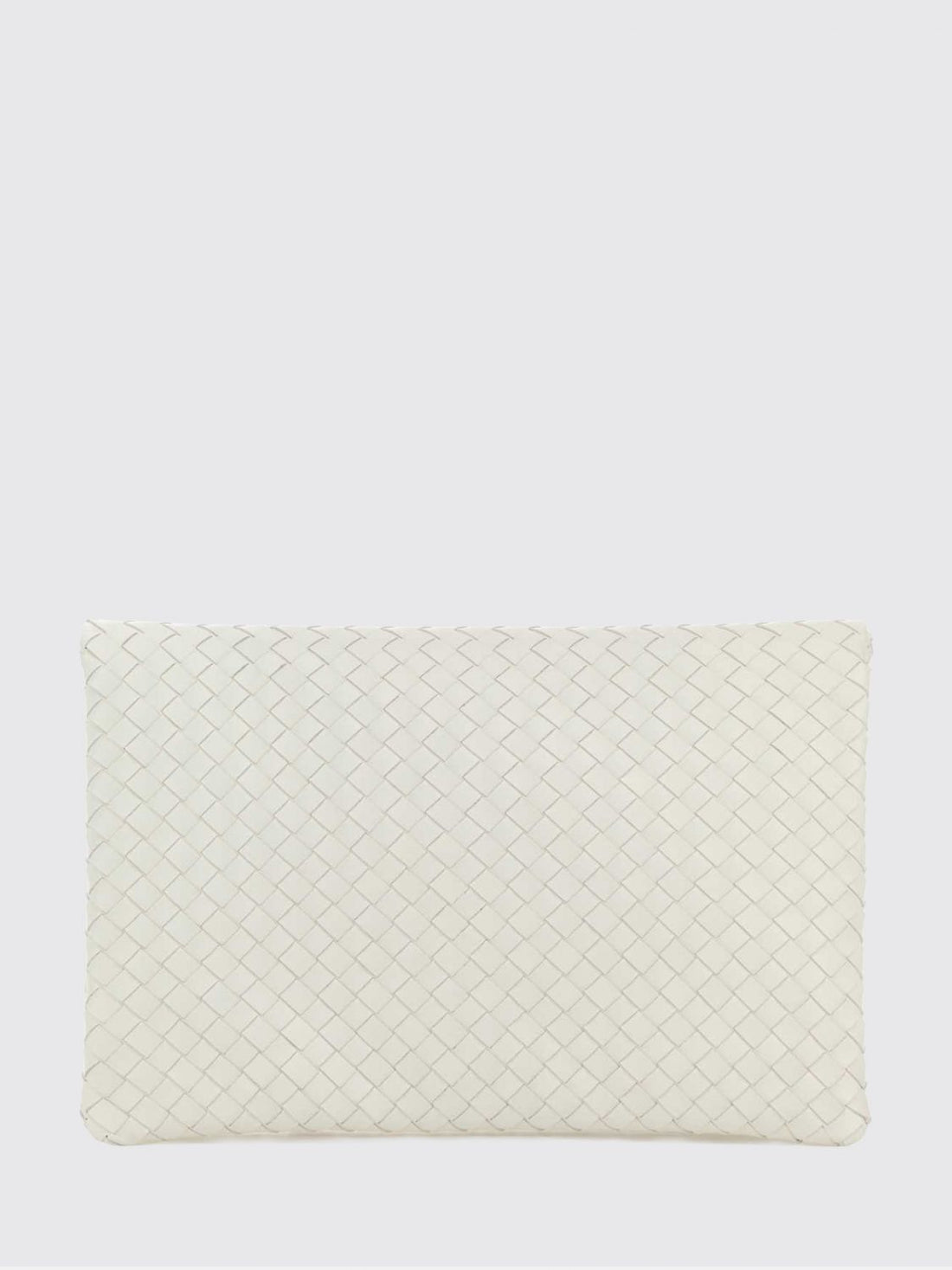 BOTTEGA VENETA OS giornale woven leather clutch