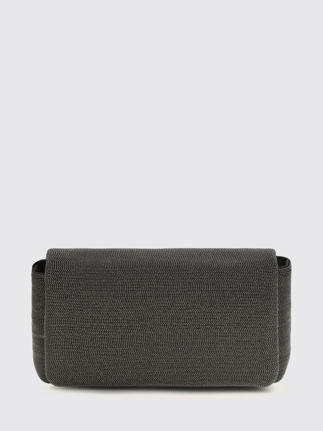 leather pouch with all over monile