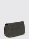 leather pouch with all over monile