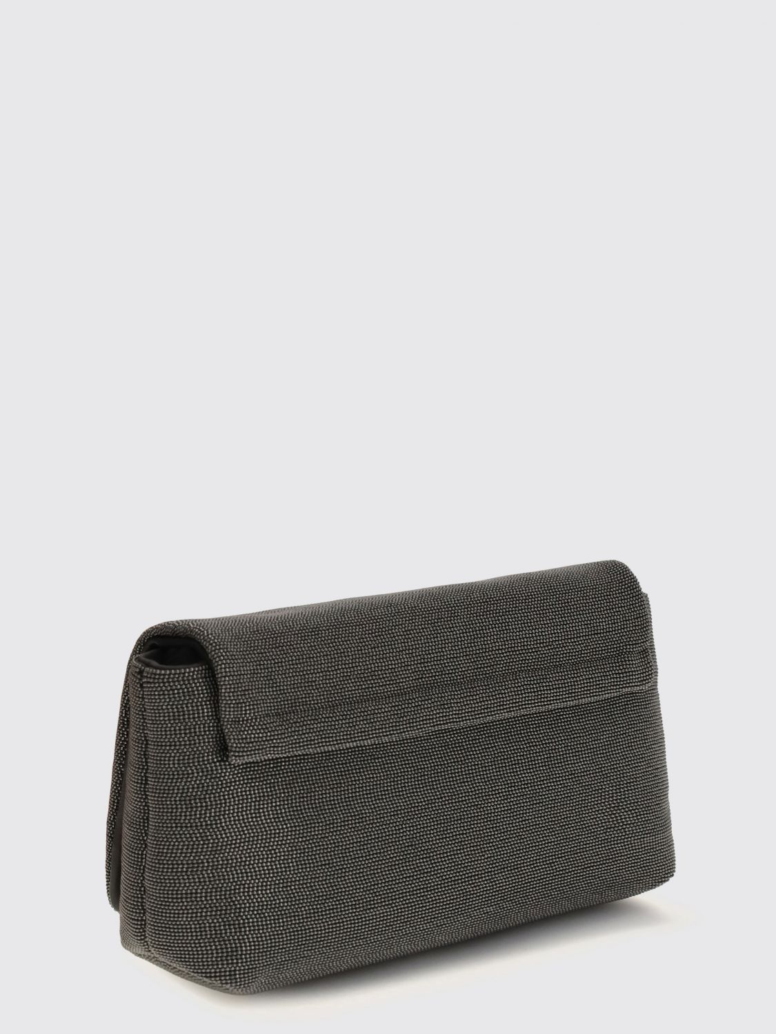 leather pouch with all over monile