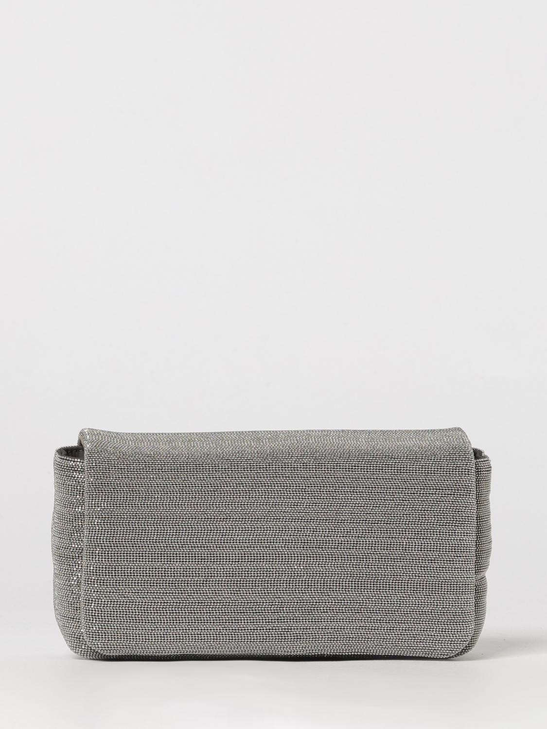 leather pouch with all over monile