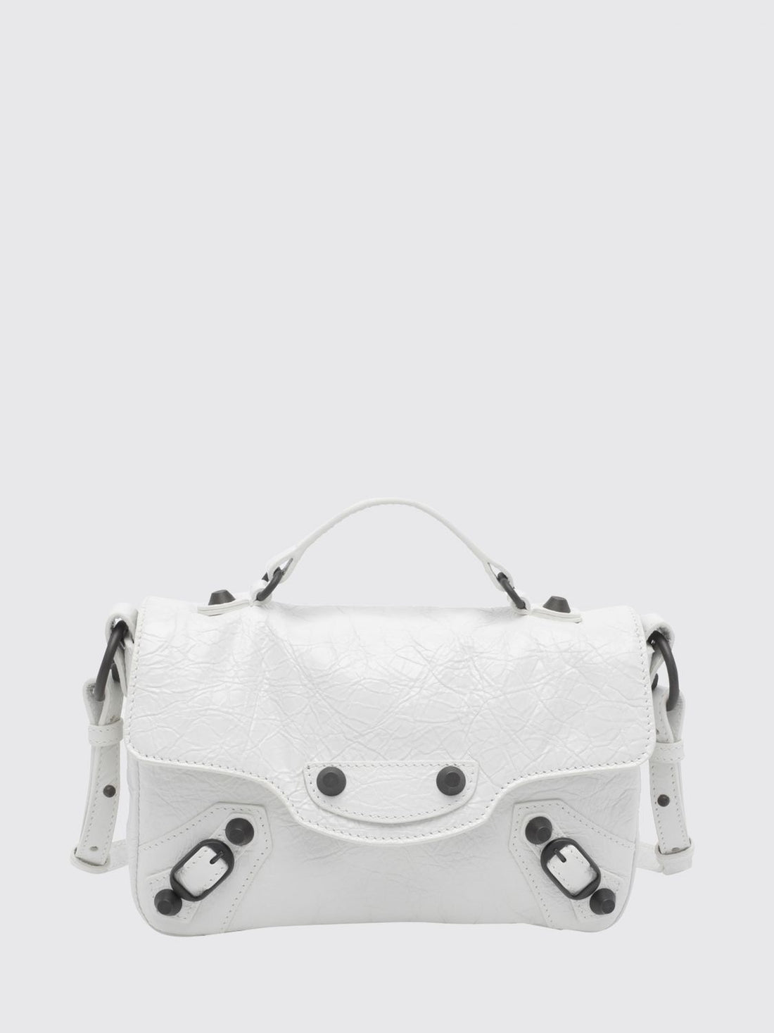 BALENCIAGA OS le city nano arena leather bag