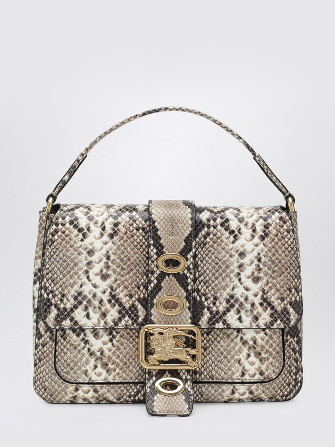 rider bag in python print leather
