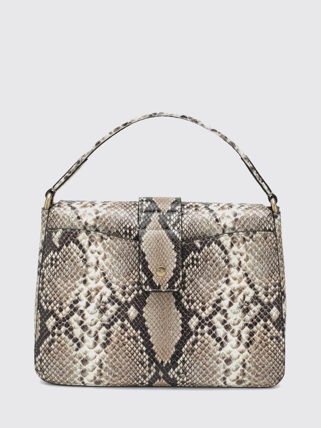 BURBERRY OS rider bag in python print leather