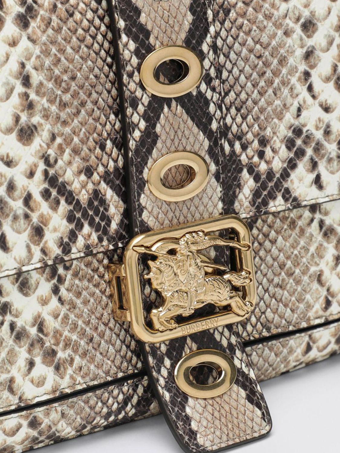 rider bag in python print leather