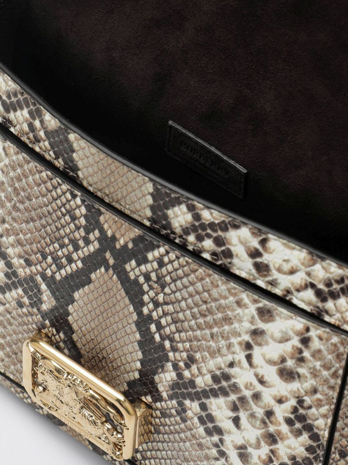 rider bag in python print leather