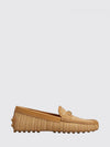 driver loafers in raffia and leather