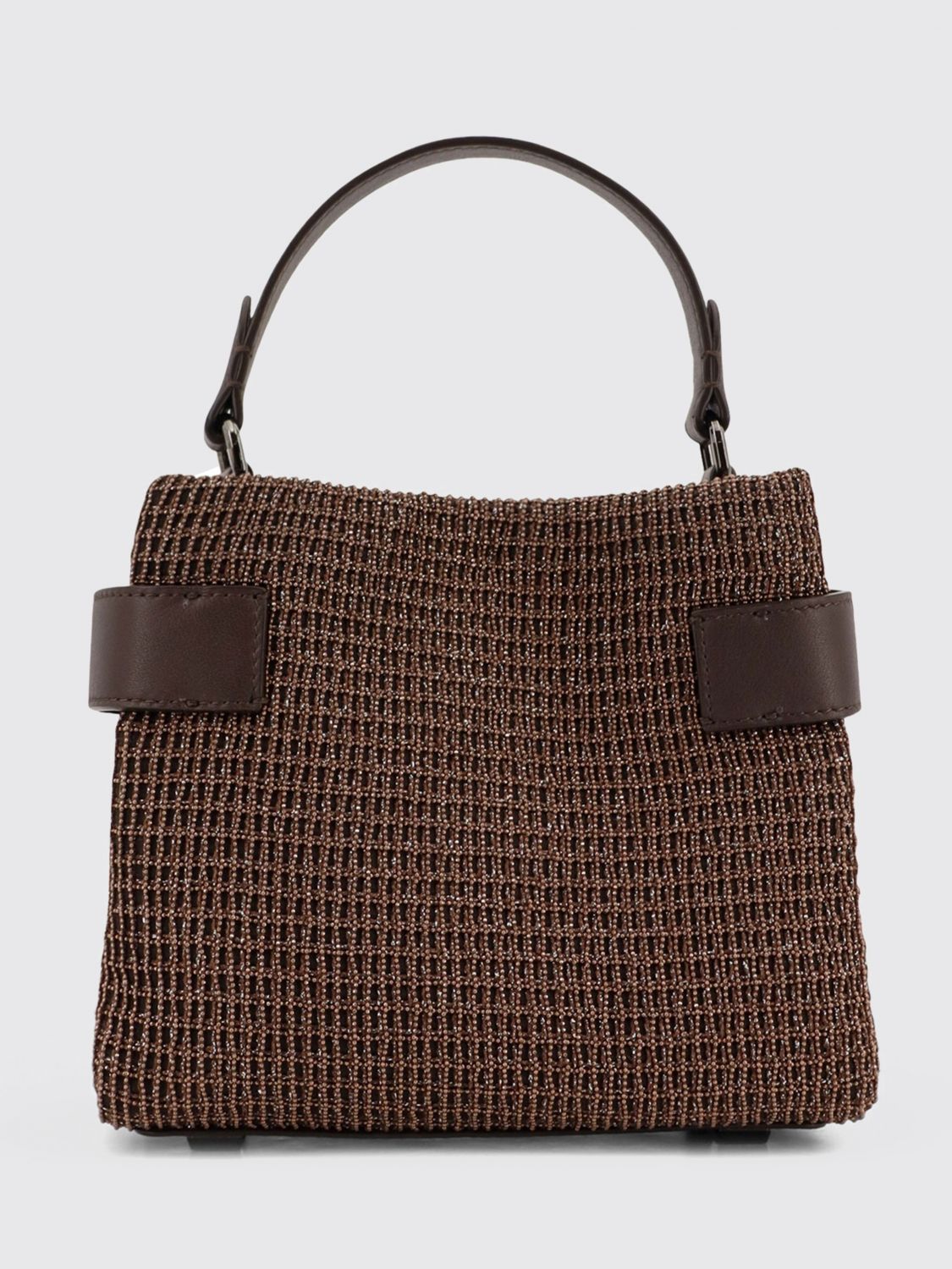 essence mini leather handbag with embroidery