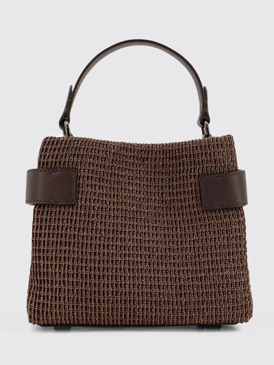 essence mini leather handbag with embroidery