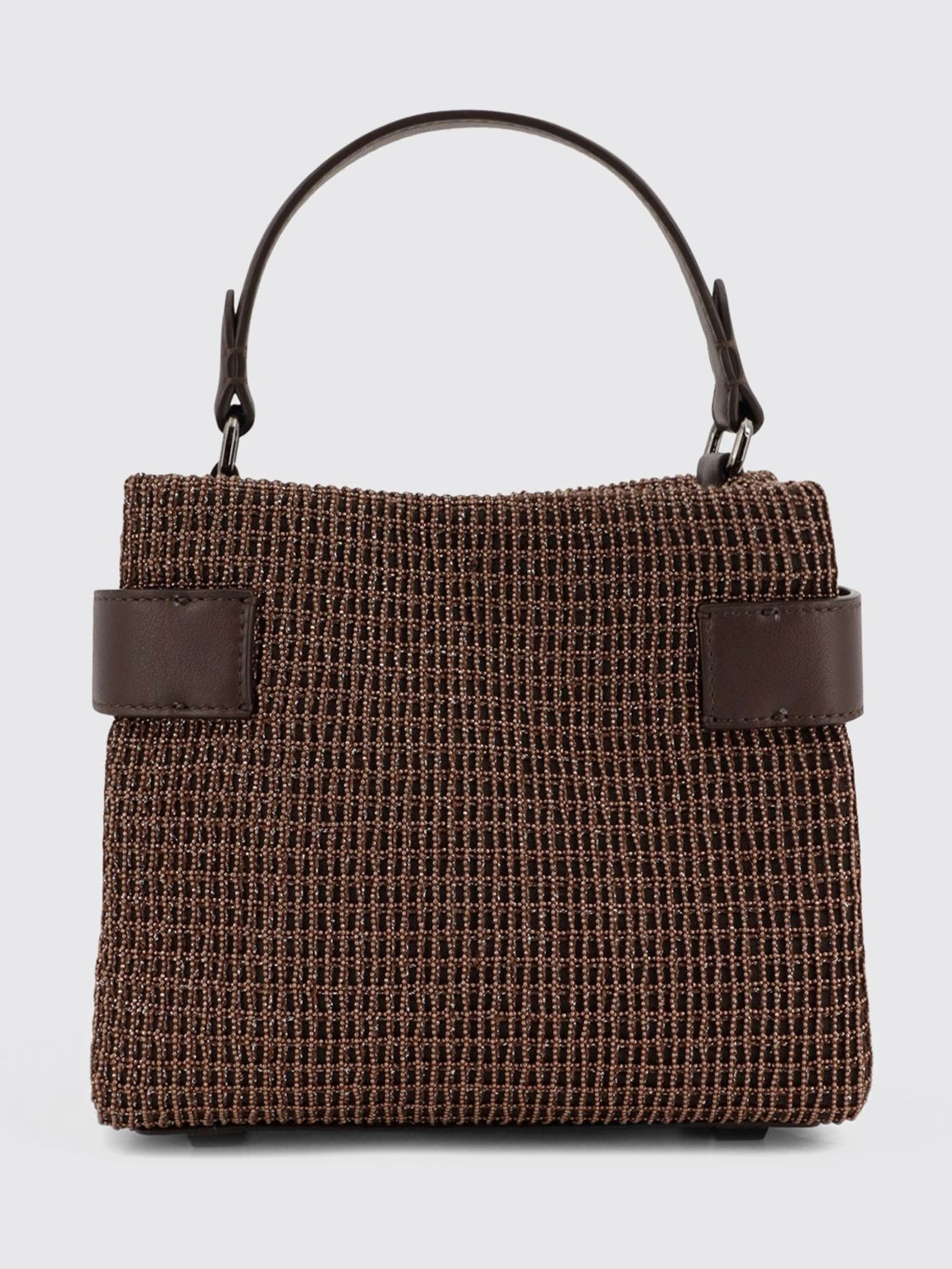 essence mini leather handbag with embroidery