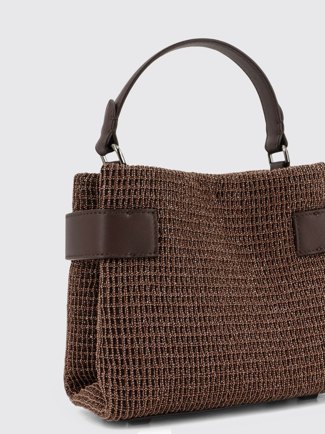 essence mini leather handbag with embroidery
