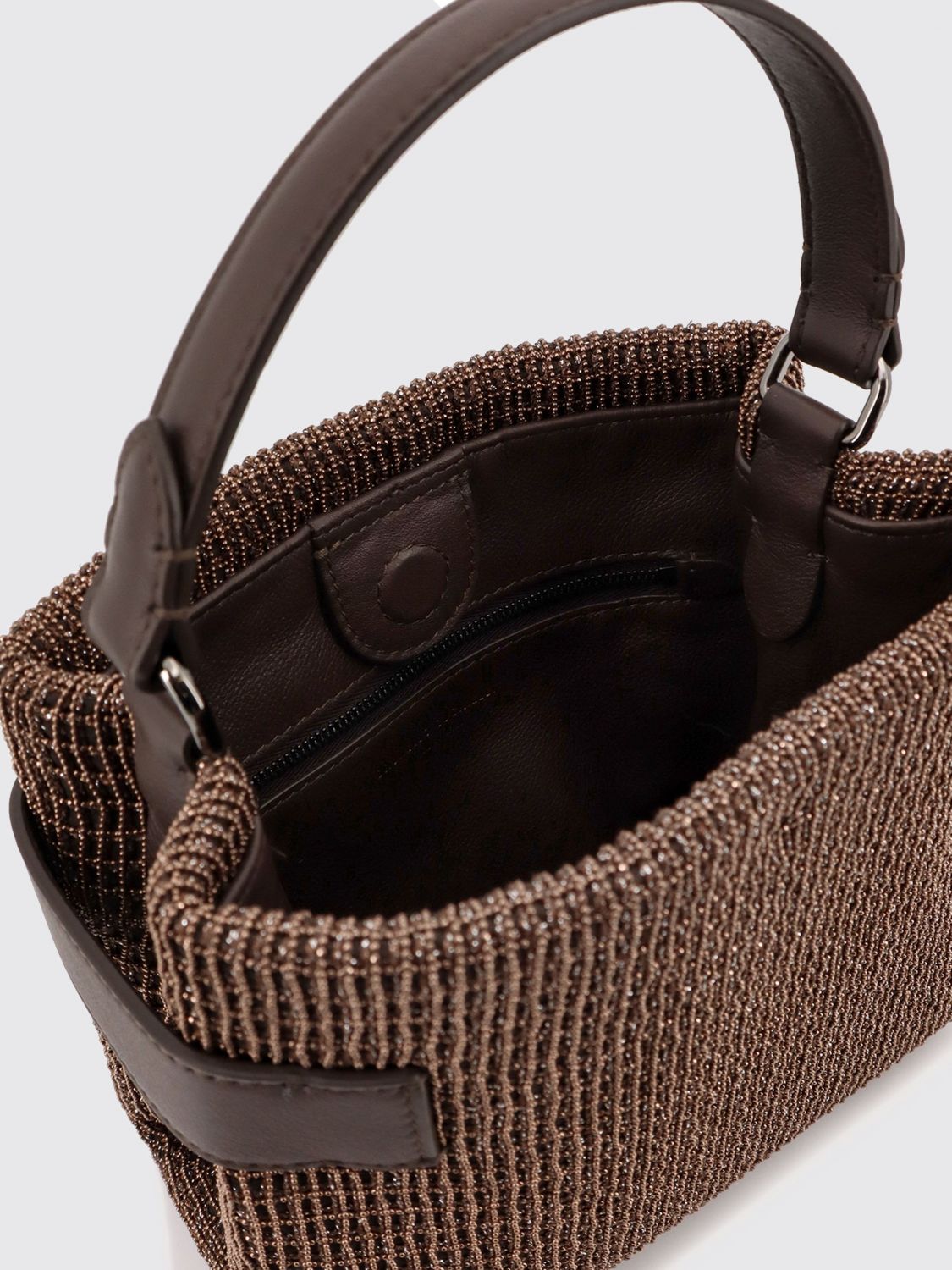 essence mini leather handbag with embroidery