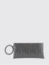 aura python-print calfskin clutch with side handle