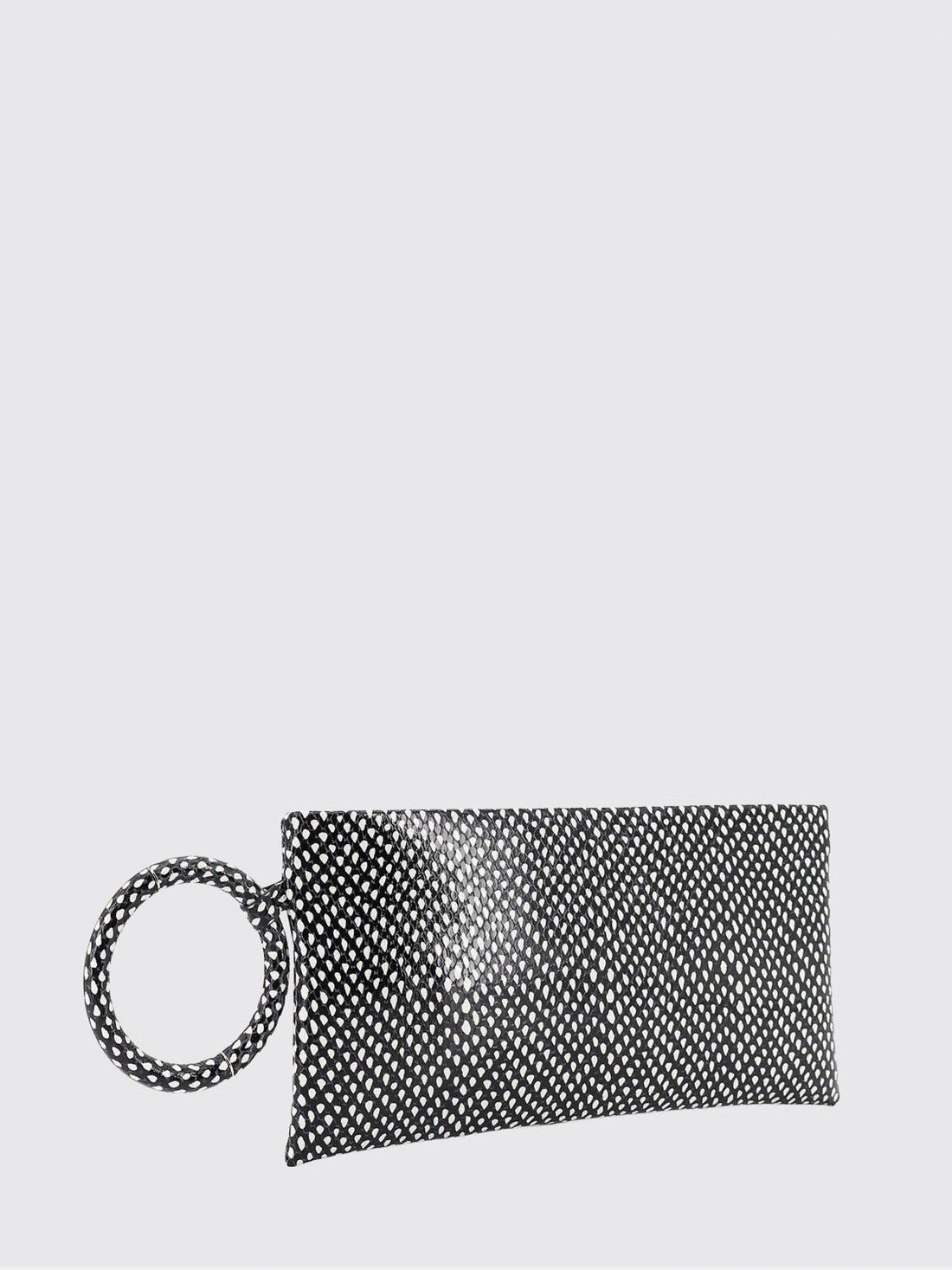TOM FORD OS aura python-print calfskin clutch with side handle