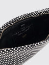 aura python-print calfskin clutch with side handle