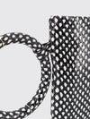 aura python-print calfskin clutch with side handle