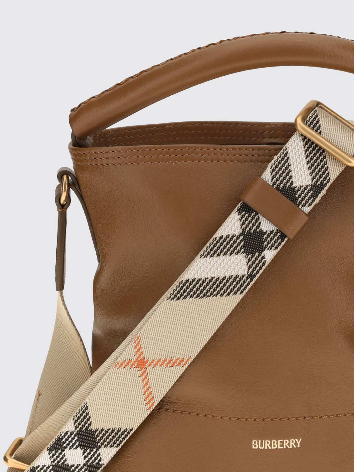 b-clip mini handbag in smooth calfskin leather with shoulder strap