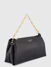 rectangular smooth calfskin mini bag with metal mesh handle