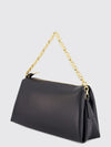 rectangular smooth calfskin mini bag with metal mesh handle
